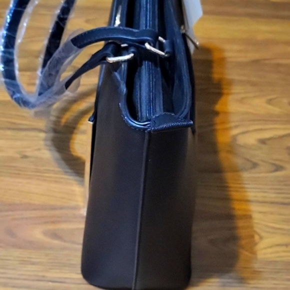 Darlings Black Vegan Leather Shoulder Bag GS-558 | NWT Stylish Handbag Purse - Picture 11 of 11